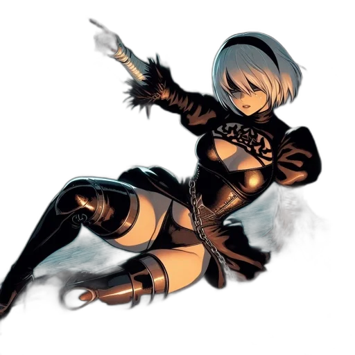 weapon, staff, sword, robot transparent PNG cut-out