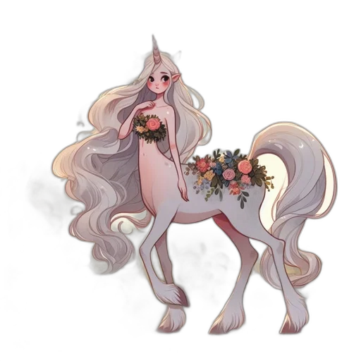 staff, creature, dragon, flower transparent PNG cut-out