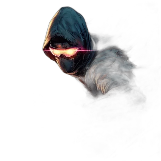mask, jacket, robot, creature transparent PNG cut-out