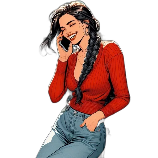 comic book art, cartoon, concept art, photorealistic transparent PNG cut-out