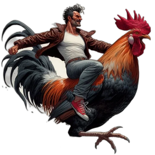 animal, concept art, photorealistic, comic book art transparent PNG cut-out