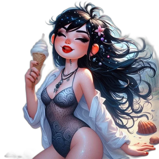 fantasy art, concept art, comic book art, cartoon transparent PNG cut-out