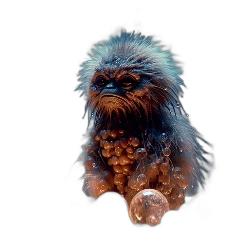 creature, animal, hair, staff transparent PNG cut-out
