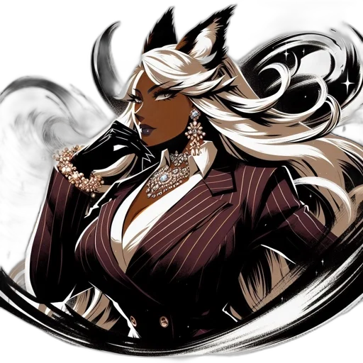 staff, hair, dragon, comic book art transparent PNG cut-out