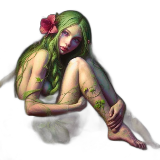 flower, creature, fantasy art, concept art transparent PNG cut-out