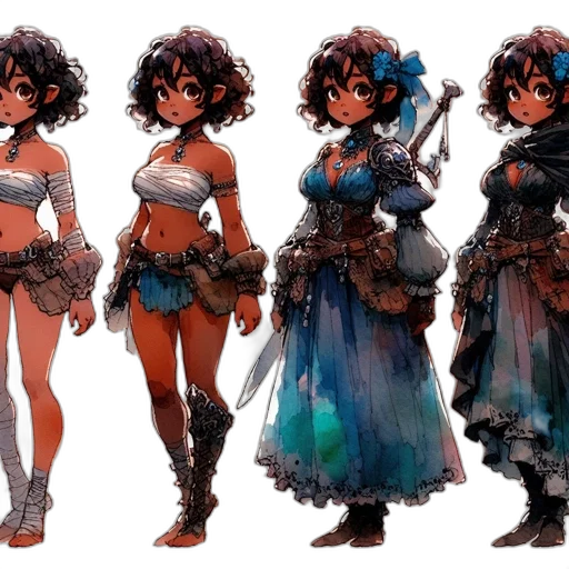 concept art, fantasy art, pixel art, comic book art transparent PNG cut-out