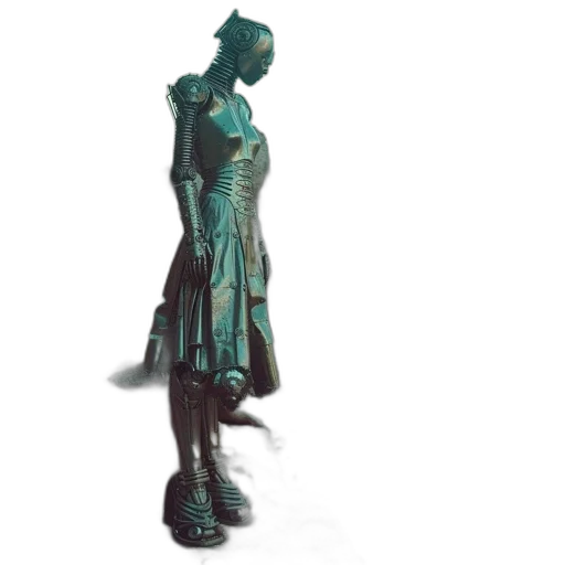 dress, robot, staff, mask transparent PNG cut-out