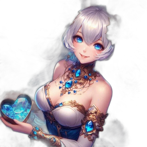 dress, jewelry, staff, dragon transparent PNG cut-out