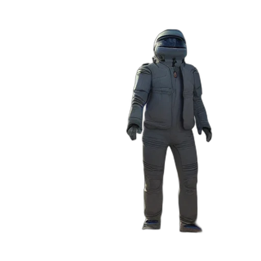 jacket, robot, mask, staff transparent PNG cut-out