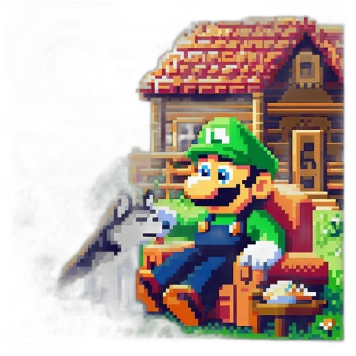 furniture, animal, pixel art, concept art transparent PNG cut-out