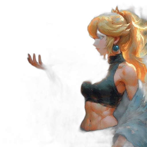 dress, dragon, crown, weapon transparent PNG cut-out