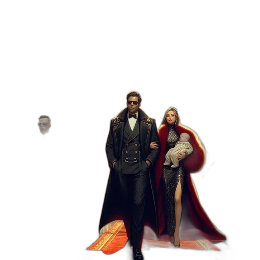 mask, jacket, creature, shoes transparent PNG cut-out