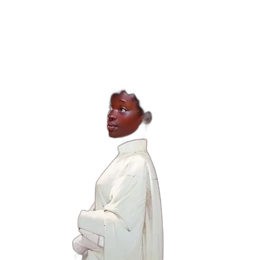 staff, face, dress, creature transparent PNG cut-out