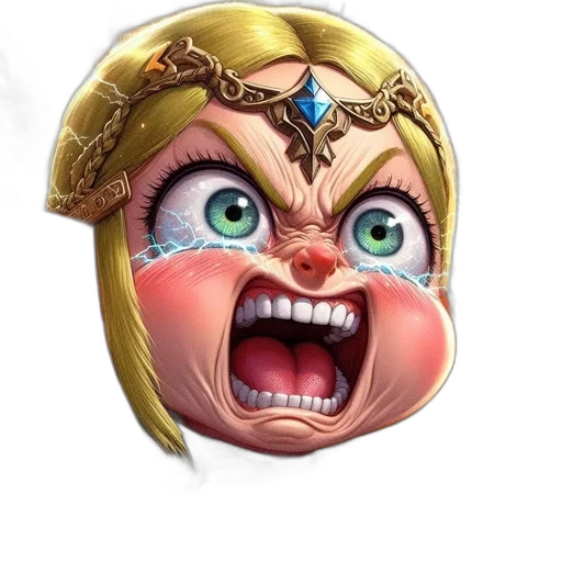 face, mask, crown, creature transparent PNG cut-out