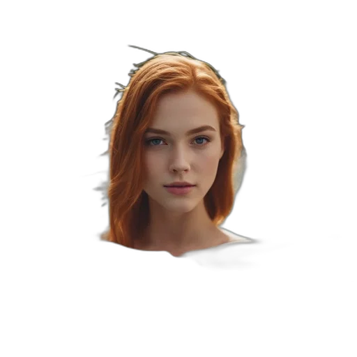 crown, face, hair, mask transparent PNG cut-out