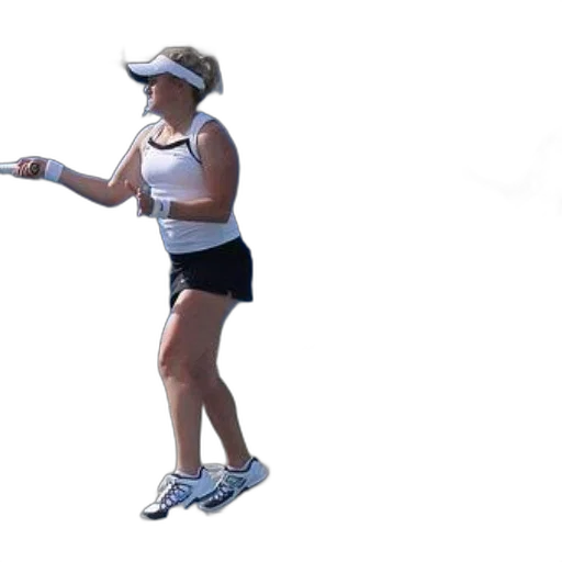 staff, woman, white, tank transparent PNG cut-out
