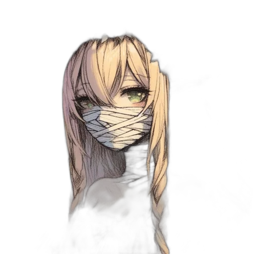 mask, face, creature, hair transparent PNG cut-out