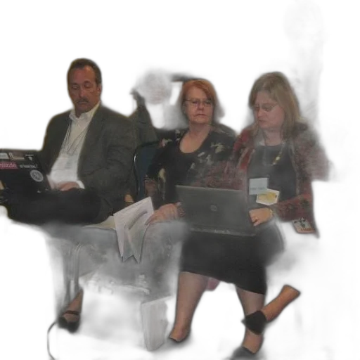 staff, group, people, sit transparent PNG cut-out