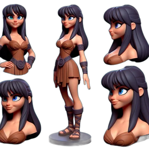 concept art, 3d render, fantasy art, pixel art transparent PNG cut-out