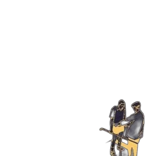 weapon, staff, jacket, mask transparent PNG cut-out