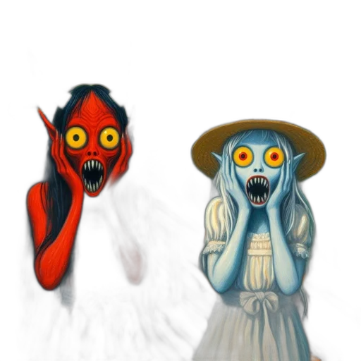 mask, creature, concept art, fantasy art transparent PNG cut-out