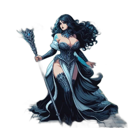 fantasy art, concept art, comic book art, pixel art transparent PNG cut-out