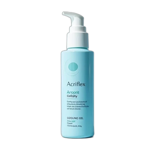 acriflex, skin, cooling, gel transparent PNG cut-out