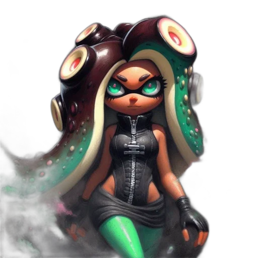 weapon, dress, mask, staff transparent PNG cut-out