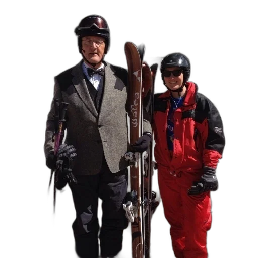 staff, jacket, two, people transparent PNG cut-out