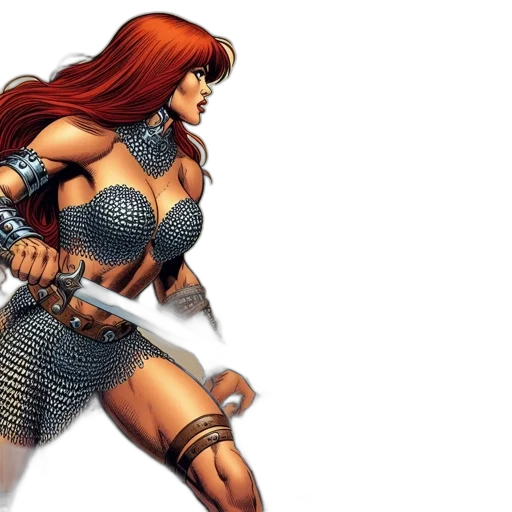 comic book art, fantasy art, concept art, 3d render transparent PNG cut-out