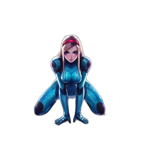 robot, jacket, creature, staff transparent PNG cut-out