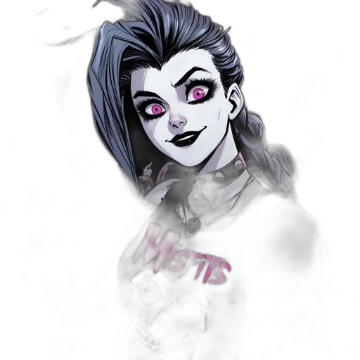 face, mask, staff, comic book art transparent PNG cut-out