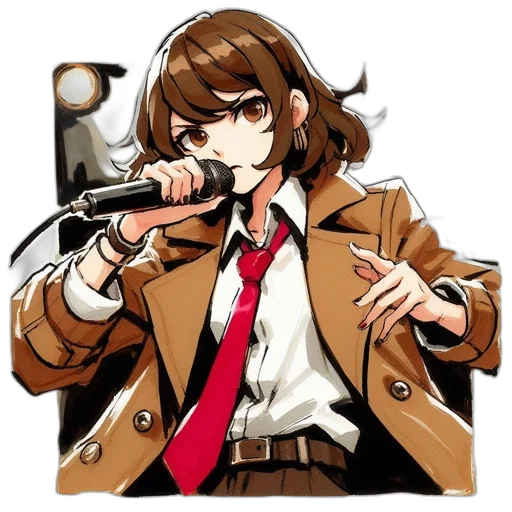 jacket, staff, weapon, animal transparent PNG cut-out