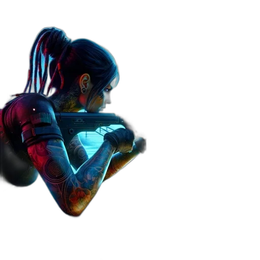 robot, weapon, mask, face transparent PNG cut-out