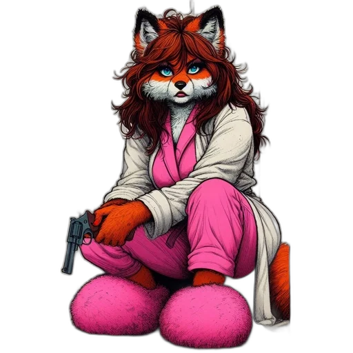 staff, jacket, animal, weapon transparent PNG cut-out