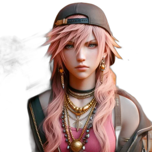 hat, face, jewelry, concept art transparent PNG cut-out