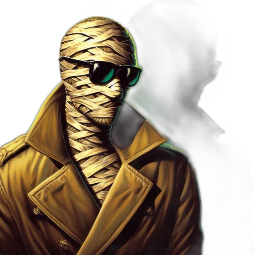 mask, jacket, face, comic book art transparent PNG cut-out