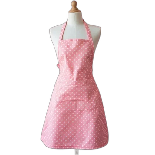 dress, 3d render, pink, polka transparent PNG cut-out