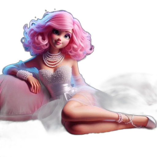 dress, concept art, fantasy art, 3d render transparent PNG cut-out