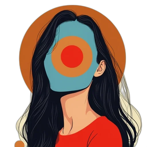 mask, face, dress, hair transparent PNG cut-out