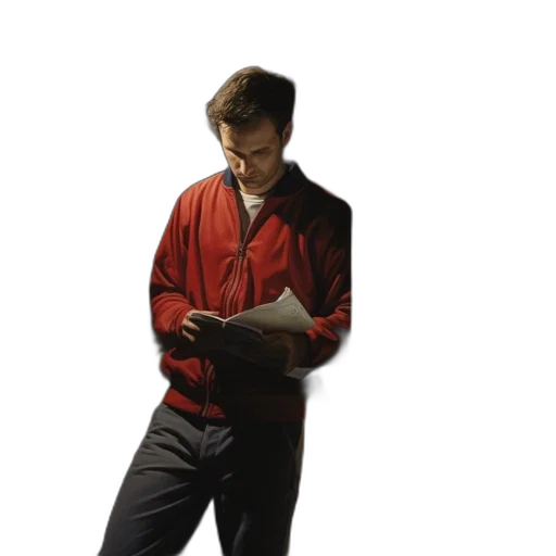 jacket, staff, robot, concept art transparent PNG cut-out