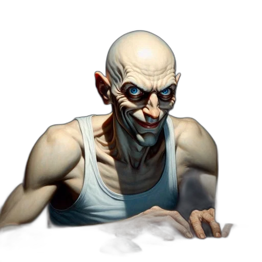 face, mask, creature, staff transparent PNG cut-out