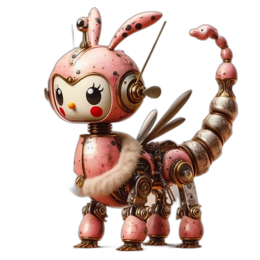 robot, creature, staff, animal transparent PNG cut-out