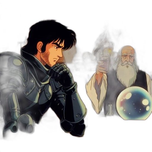 concept art, fantasy art, comic book art, pixel art transparent PNG cut-out