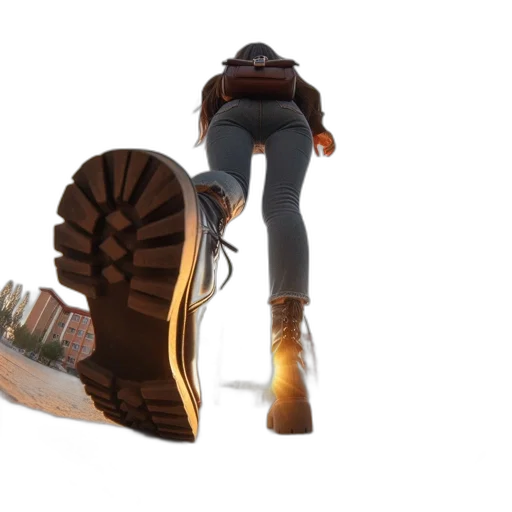 shoes, jacket, hat, weapon transparent PNG cut-out
