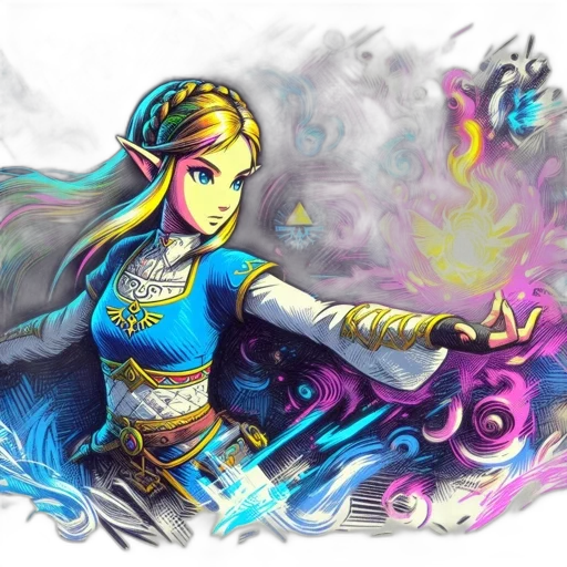 fantasy art, concept art, watercolor, pixel art transparent PNG cut-out