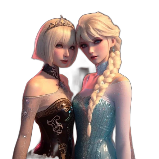 dress, crown, concept art, fantasy art transparent PNG cut-out