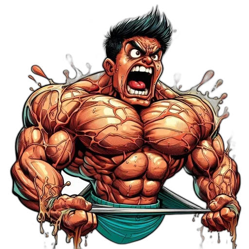 comic book art, concept art, cartoon, photorealistic transparent PNG cut-out
