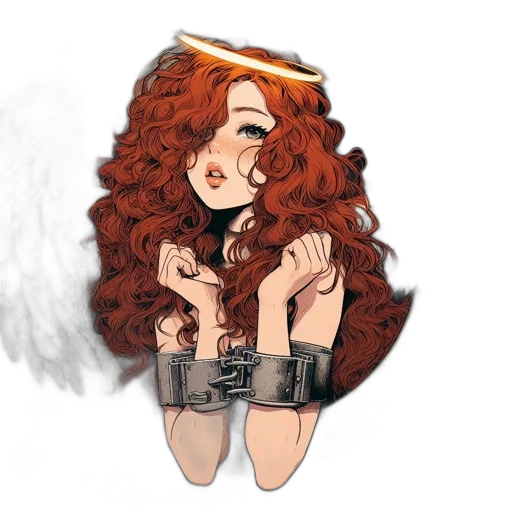 hair, cartoon, pixel art, fantasy art transparent PNG cut-out