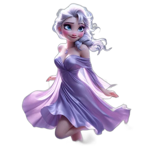 dress, concept art, 3d render, fantasy art transparent PNG cut-out